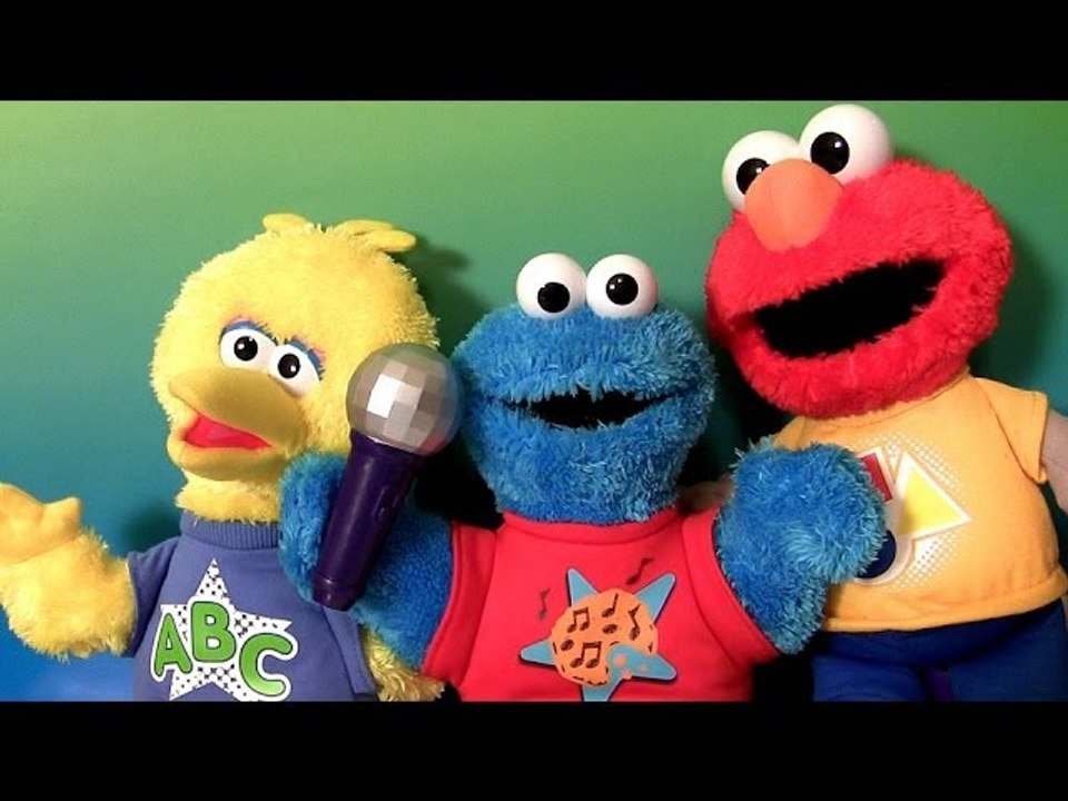 DJ Cookie Monster and Big Bird Singing ABCs Alphabet Song Nursery