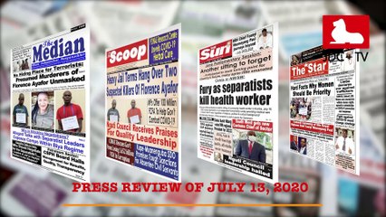 CAMEROONIAN PRESS REVIEW OF JULY 13, 2020