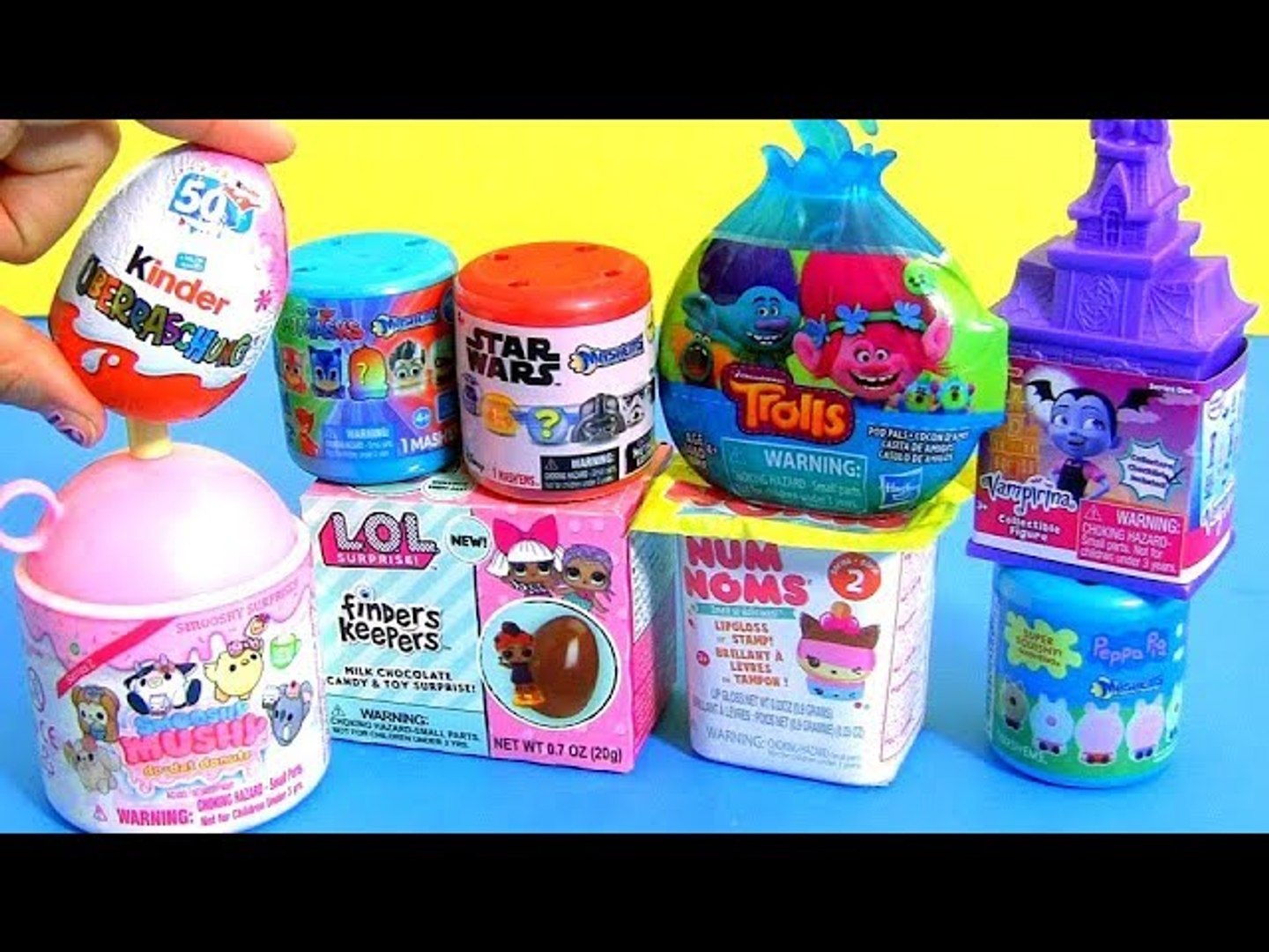 TROLLS MOVIE Play-Doh Surprise Eggs, NEW Figures 