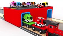 Preschool Toy Train Carrying Cars - Car Parking Garage Toys