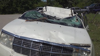 Tornado survivor recovering after tree crushed his SUV