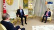 الرئيس التونسي قيس  سعيد يستقبل وزير الشؤون الخارجية صبري بوقادوم