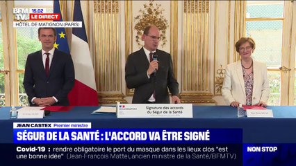 Jean Castex: "Signer les accords dits du Ségur de la santé va être un moment très important"