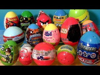 Huge Surprise Easter Eggs 2014 Star Wars Ben10 Lego Movie Skylanders Avengers Peppa Pig Cars2 Tomy