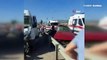 Afyonkarahisar'da minibüs ile otomobil çarpıştı! 17 yaralı