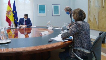 Comité de seguimiento del coronavirus, presidida por Pedro Sánchez.