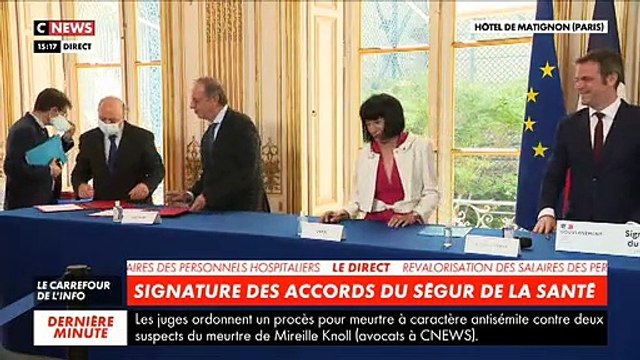 Les accords du Ségur de la santé ont été signés - Le Premier ministre Jean Castex salue un moment historique - VIDEO