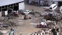 Yusufeli'nde sel - Yusufeli Barajı şantiyesinde meydana gelen hasar (2) - ARTVİN