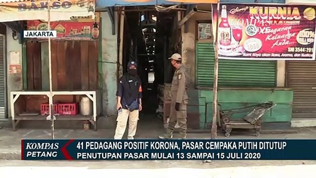 41 Pedagang Positif Corona, Pasar Cempaka Putih Ditutup