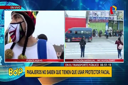 Desde hoy protectores faciales son obligatorios en transporte público