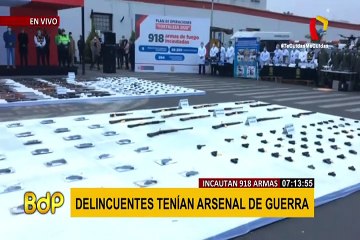 Descargar video: Incautan armas de largo alcance que estaban en poder de delincuentes