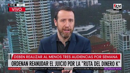 Ordenan reanudar el juicio por la "Ruta del Dinero K"