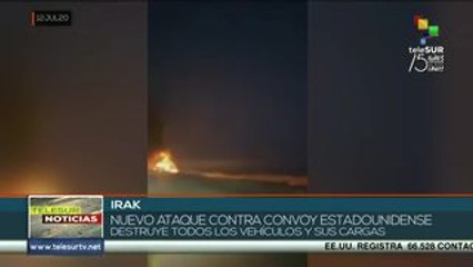 Convoy militar de EE.UU es destruido en Irak