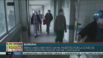 Reino Unido, Rusia y España los más afectados en Europa por Covid-19