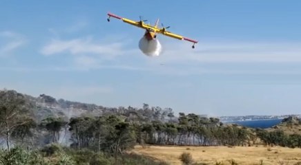 Gallipoli (LE) - Incendio a Montagna Spaccata, evacuate abitazioni (13.07.20)