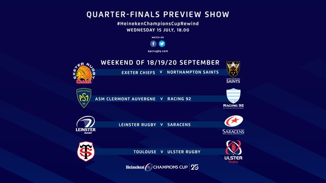 Heineken Champions Cup Rewind Special: Quarter-final Preview