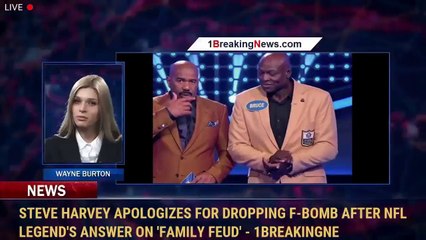 Steve Harvey apologizes for dropping F-bomb after NFL legend's answer on 'Family Feud' - 1BreakingNe