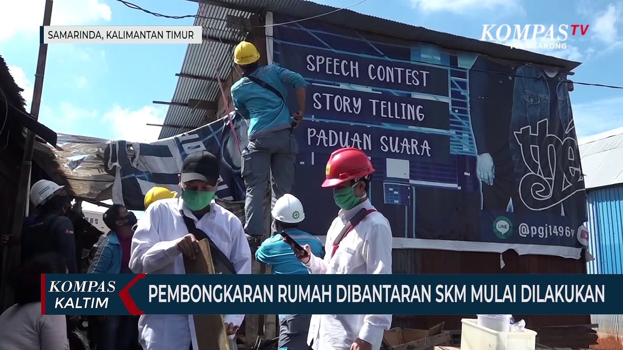 Pembongkaran Rumah Dibantaran SKM Mulai Dilakukan