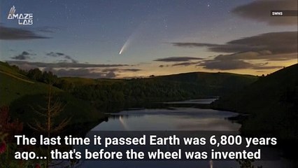 Comet NEOWISE Captured Soaring Over Stonehenge
