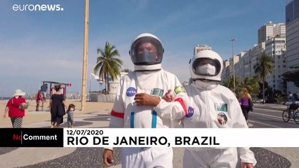 Blindaje de astronauta para protegerse del coronavirus