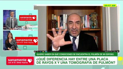 Sanamente con el Doctor Elmer Huerta: Diferencia entre placa de rayos x y tomografía de pulmón (HOY)