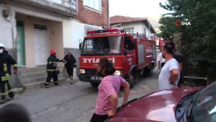 İki katlı ev alevlere teslim oldu