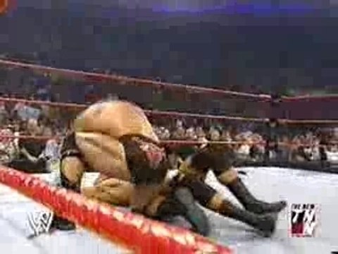 WWE - RAW - HBK & HHH & Brock Lesnar & Rock Brawl