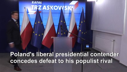 Rafal Trzaskowski concedes defeat in Polish presidential election