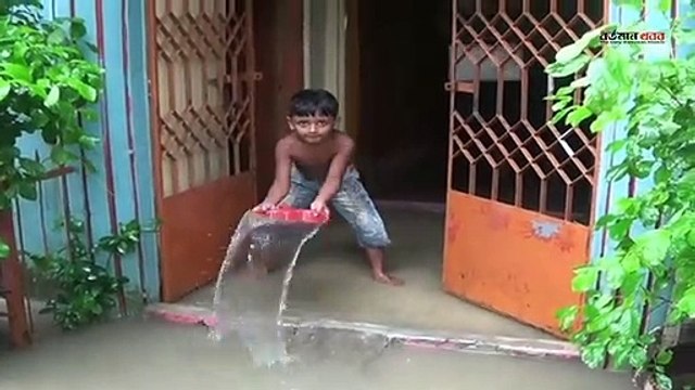 সুরমা নদীর পানি বিপদ সীমার ৩১ সেঃ মিটার উপর দিয়ে প্রবাহিত হচ্ছে, পানিবন্দি কয়েক লাখো মানুষ।