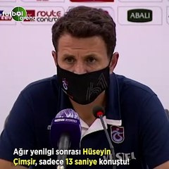Ağır yenilgi sonrası Hüseyin Çimşir, sadece 13 saniye konuştu!