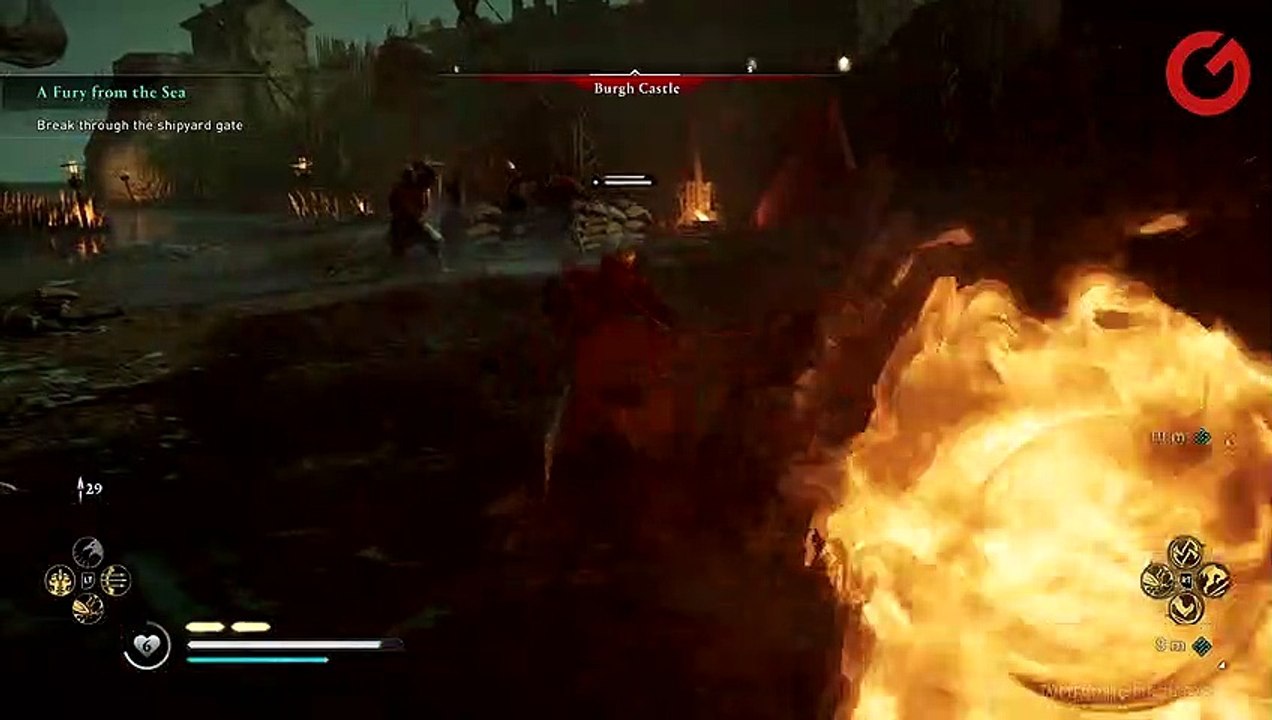 Assassins Creed Valhalla : combat de boss (gameplay)