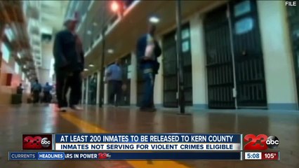 About 200 inmates to be released early to Kern County