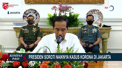 Soroti Melonjaknya Kasus Corona di Jakarta, Jokowi: Tolong Betul-Betul Dijadikan Perhatian