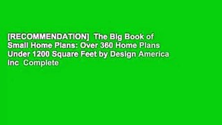 [RECOMMENDATION]  The Big Book of Small Home Plans: Over 360 Home Plans Under