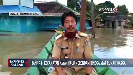 Banjir Tinggi di Kayan Hulu Rendam Rumah Warga