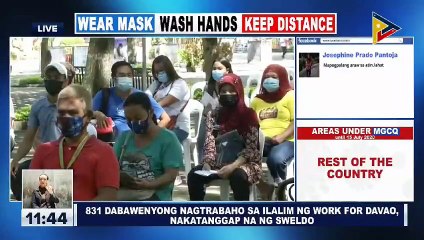 831 Dabawenyong nagtrabaho sa ilalim ng Work for Davao, nakatanggap na ng sweldo