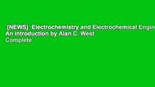 [NEWS]  Electrochemistry and Electrochemical Engineering. An Introduction by