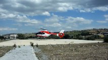 Kalp krizi geçiren kişi ambulans helikopterle hastaneye kaldırıldı - SAMSUN
