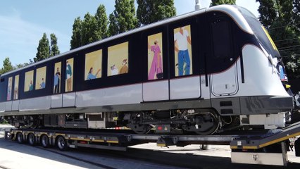 La STIB prend livraison de la première nouvelle rame de métro M7