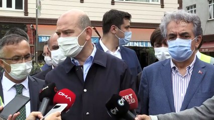 Soylu: '(Rize'deki sel) Hasar tespit çalışmaları başladı. Çevre ve Şehircilik Bakanlığımızın ekipleri buradalar. Akşamdan beri tüm ekipler çalışıyor' - RİZE