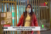 Protestan por falta de camas UCI y oxígeno en el Hospital de Barranca