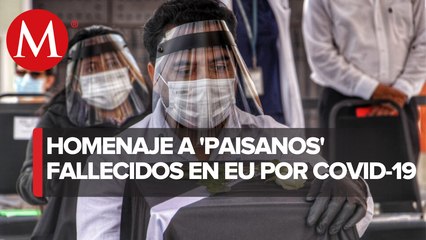 Rinden homenaje a 105 poblanos que fallecieron en EU por coronavirus