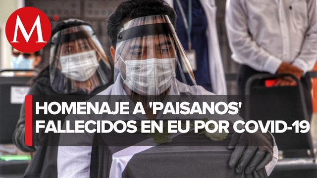 Rinden homenaje a 105 poblanos que fallecieron en EU por coronavirus