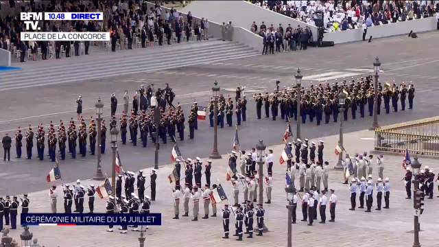 14-Juillet: La Marseillaise retentit place de la Concorde à Paris