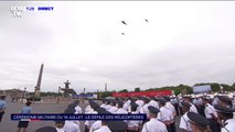 14-Juillet: les hélicoptères défilent au-dessus de la place de la Concorde