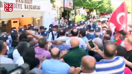 Bakırköy adliyesi önünde arbede