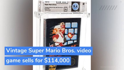 Vintage Super Mario Bros. video game sells for $114,000, and other top stories from July 14, 2020.