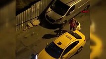 Ataşehir'de taksici müşteri kavgası kamerada