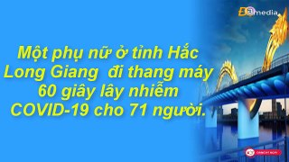 Một phụ nữ ở tỉnh Hắc Long Giang  đi thang máy 60 giây lây nhiễm COVID-19 cho 71 người .