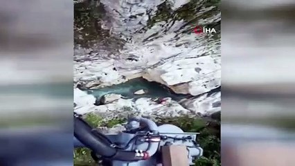 Yamaçtan düşen bir vatandaş Hava Kuvvetleri helikopteriyle Bartın'a sevk edildi